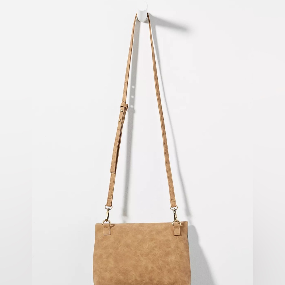 Anthropologie Janis Colorblock Suede Crossbody Bag NWT - Picture 2 of 11